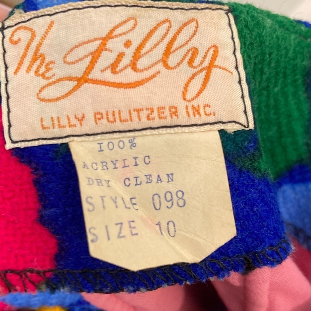 Vintage The Lilly Lilly Pulitzer lined a-line bright floral maxi skirt - Picture 3 of 6